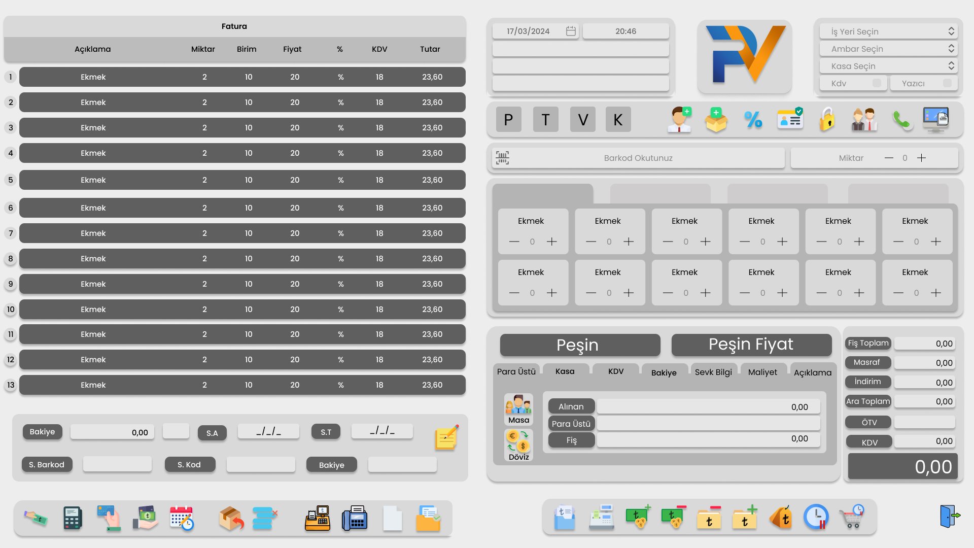 Market & Hızlı Satış (POS)